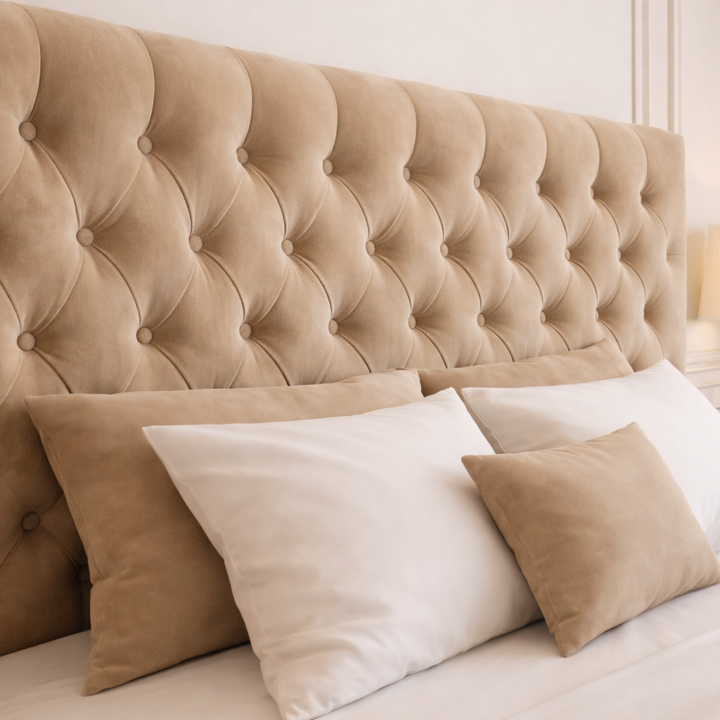 Ambassador Wingback Upholstered Bed Frame