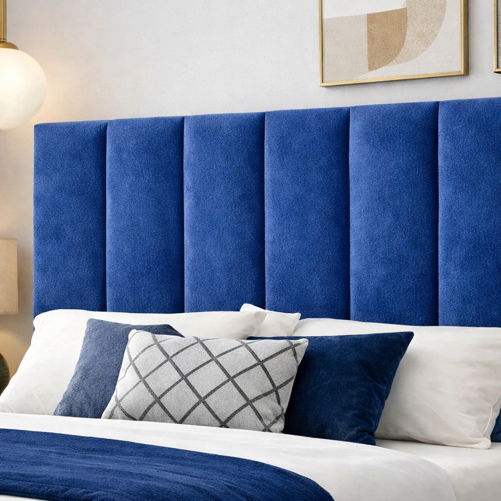 Panel Upholstered Divan Bed with Footboard