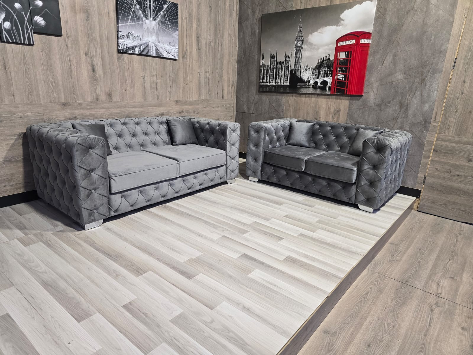 Monnaca Upholstered Sofa Set