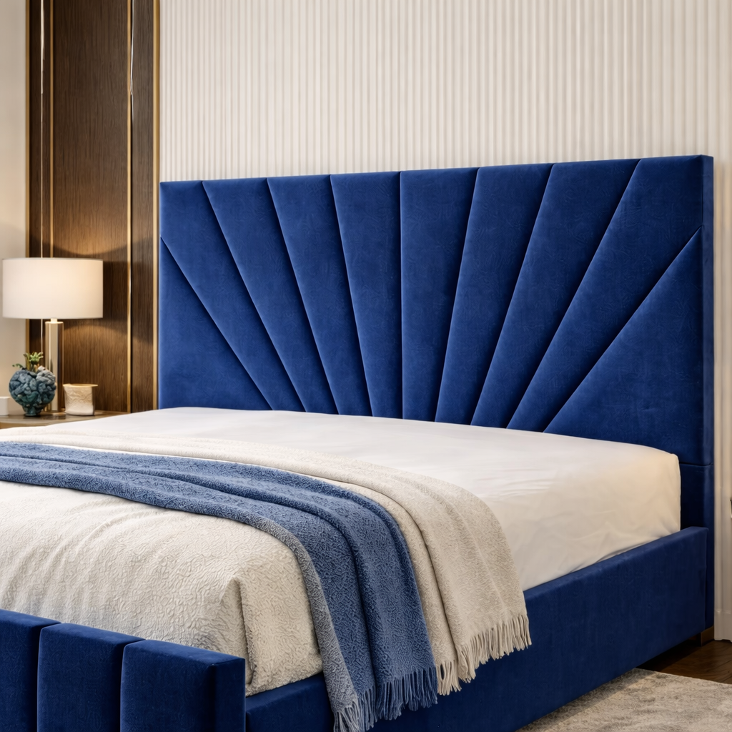 Sunrise Upholstered Bed Frame with Curved Headboard